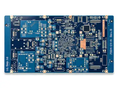 A display diagram of a multilayer manufacturer PCB product, showing the exact circuit layout